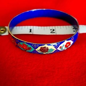 Vintage, Metal, Handpainted, Cloisonne Bracelet
